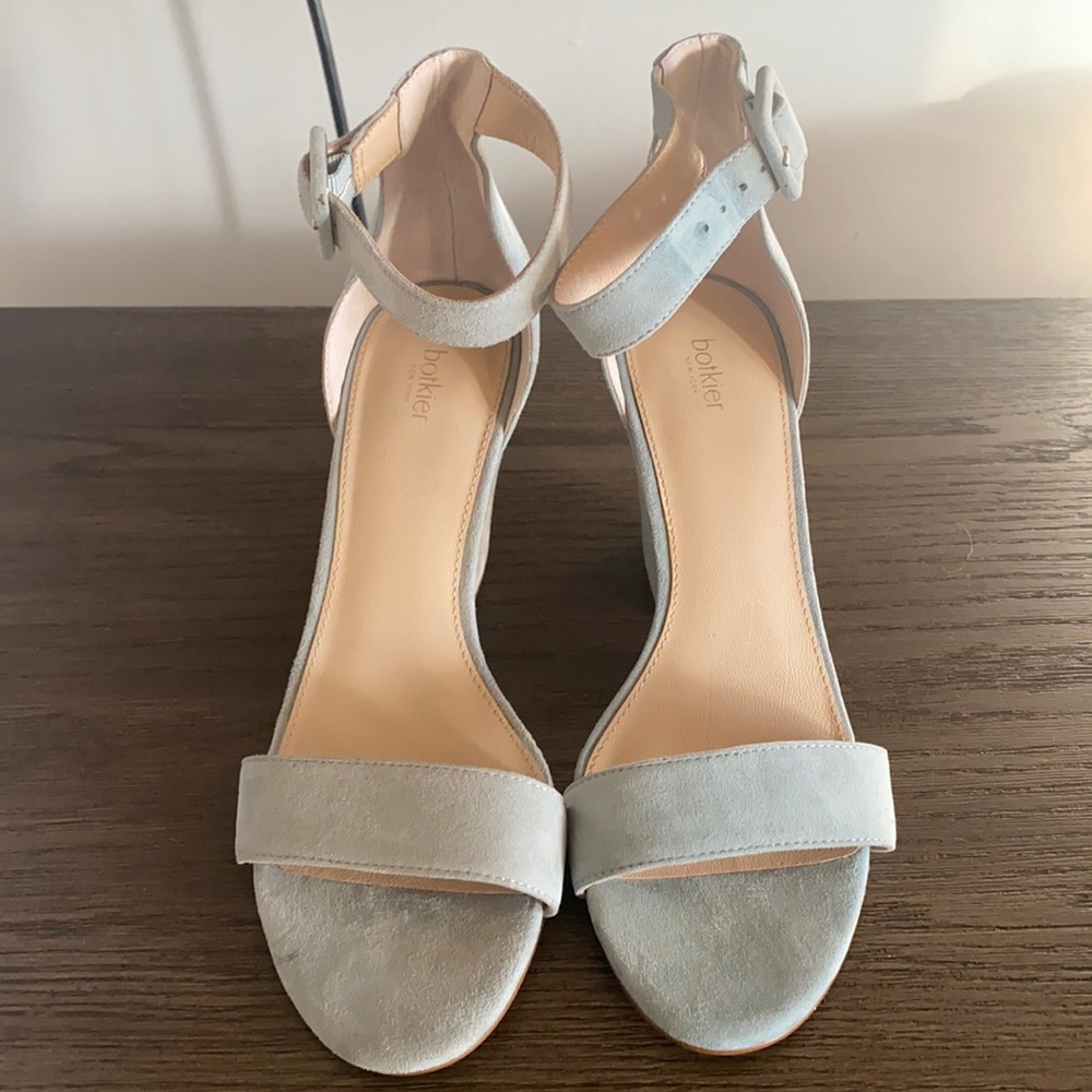 Botkier New York Beautiful Ankle Strap Block Heel💥Last Pair💥 Seafoam Size 9